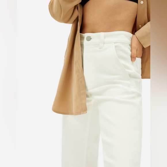 Everlane Straight Leg High Rise Crop Pant in Sandstone Size 6 - Picture 13 of 13